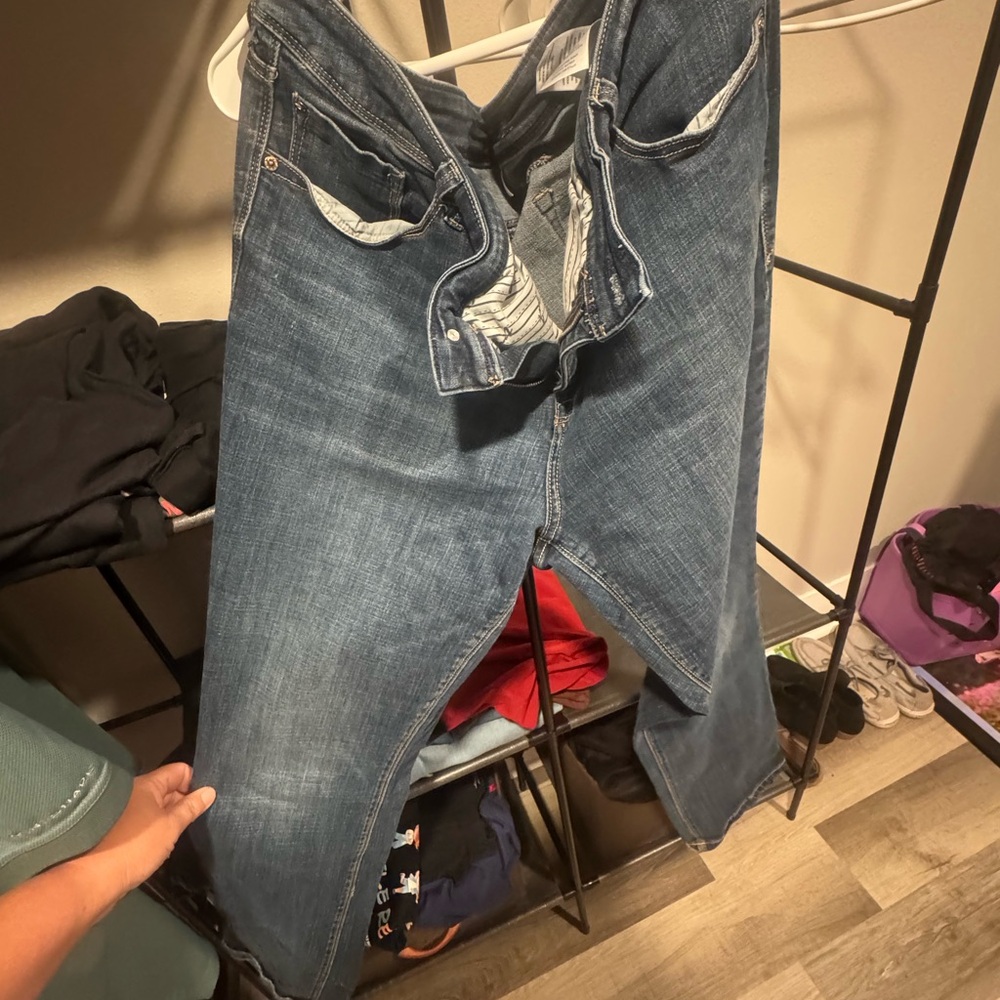 Seven7 Blue Straight Leg Jeans Classic Style